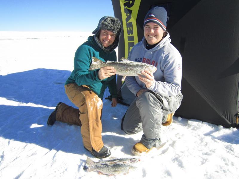 Antero ice fishing catch!